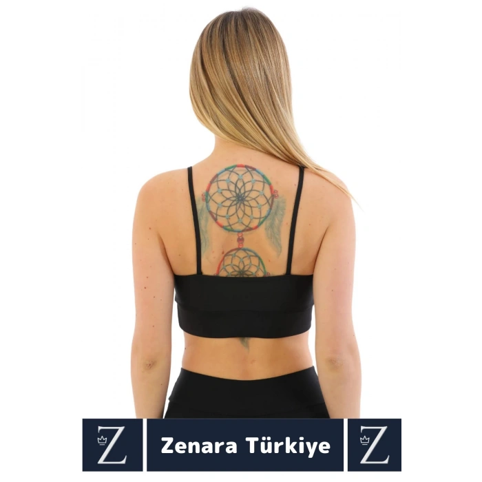 Luxery Göğüs Toparlayan Sarkma Önleyen Spor Gündelik Kullanım Ön Çapraz Askılı Micro Crop Büstiyer