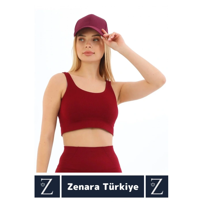 Yüksek Kaliteli Göğüs Toparlayan Sarkma Önleyen Gündelik Spor Kullanım Kalın Askılı Crop Büstiyer