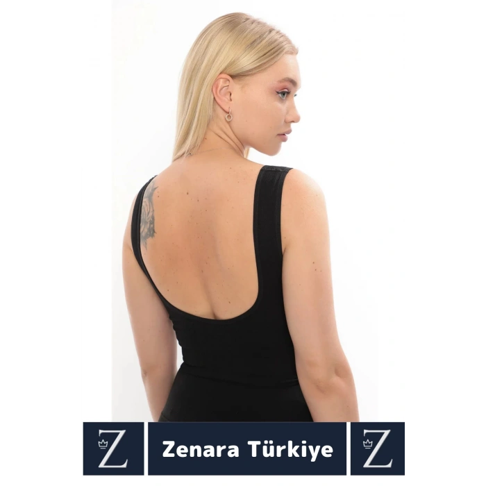 Özel Model Göğüs Toparlayan Sarkma Önleyen Gündelik Spor Kullanım Kalın Askılı Fitilli Crop Büstiyer