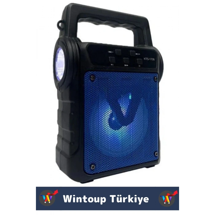Premium Kompakt Yüksek Ses Güçlü Bass Fenerli Kamp Piknik USB/Solar Enerjili Bluetooth Hoparlör