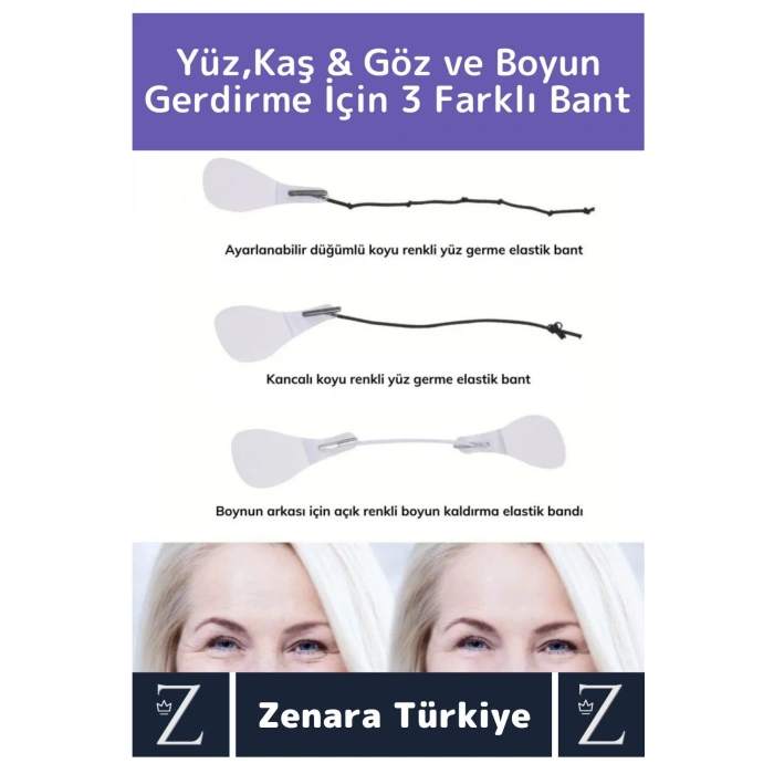 Günlük Kullanım Suya Dayanıklı İpli Yüz Kaş Göz Vücut Gıdı Gerdirme Bantı 3lü Özel Set 30 Adet