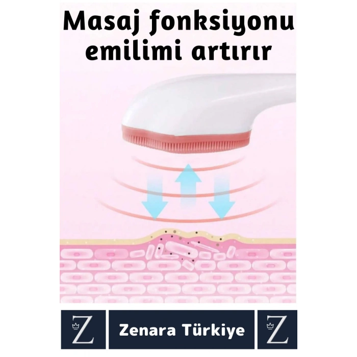 Premium Ergonomik Saplı Sevimli Tasarım Cilt Bakım Yüz Makyaj Temizleme Masaj Etkili Peeling Fırçası