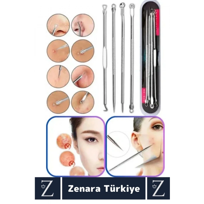 Premium Tüm Ciltler İçin Uygun Yüz Bakım Siyah Nokta Temizleyici 4 in 1 Set