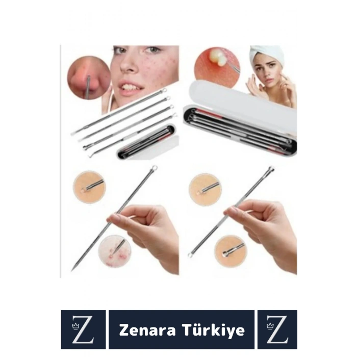 Premium Tüm Ciltler İçin Uygun Yüz Bakım Siyah Nokta Temizleyici 4 in 1 Set