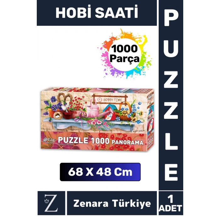 Premium Eğlenceli Eğitici Görsel Algı Problem Çözme Becerisi Çocuk PUZZLE 1000 Parça HOBİ SAATİ
