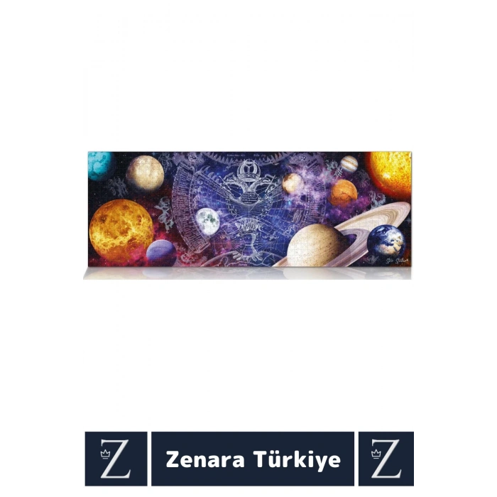 Premium Eğlenceli Eğitici Görsel Algı Problem Çözme Becerisi PUZZLE 1000 Parça UZAYIN DERİNLİKLERİ