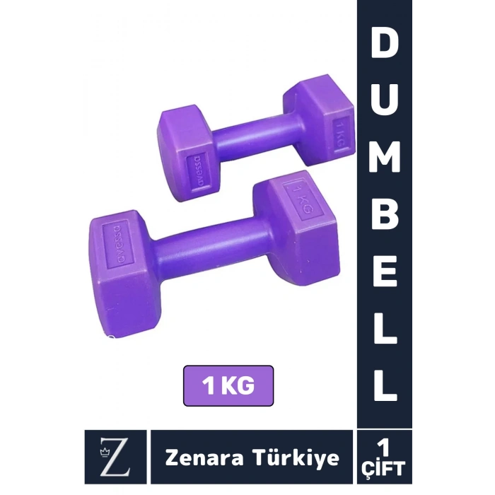 Premium Yüksek Kalite Sert Plastik Egzersiz Pilates Isınma Ev Hafif Ağırlık Antrenman 2X1 Kg Dambıl