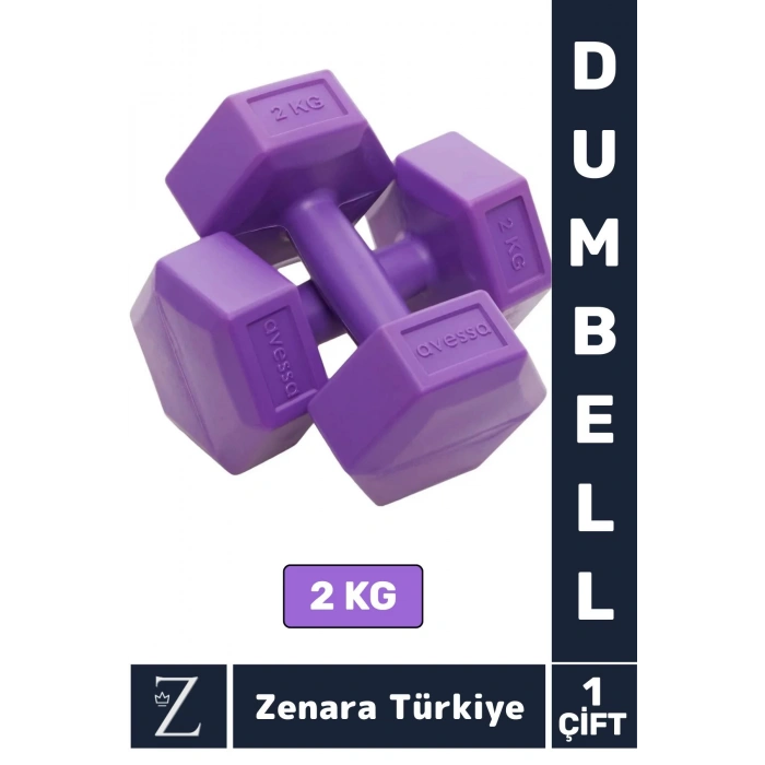 Premium Yüksek Kalite Sert Plastik Egzersiz Pilates Isınma Ev Hafif Ağırlık Antrenman 2X2 Kg Dambıl