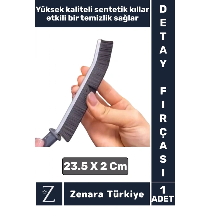 Premium Ergonomik Mutfak Banyo Lavabo Otomobil Derz Sentetik Kıllı İnce Detaylı Temizlik Fırçası