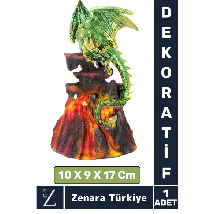 Premium Yüksek Kaliteli Çok Şık Dekoratif Hediyelik Özel Gün Biblo Koleksiyon POLYESTER DRAGON
