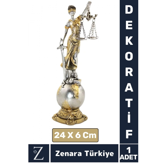 Premium Yüksek Kaliteli Şık Dekoratif Hediyelik Özel Gün Biblo Koleksiyon POLYESTER ADALET FİGÜRÜ