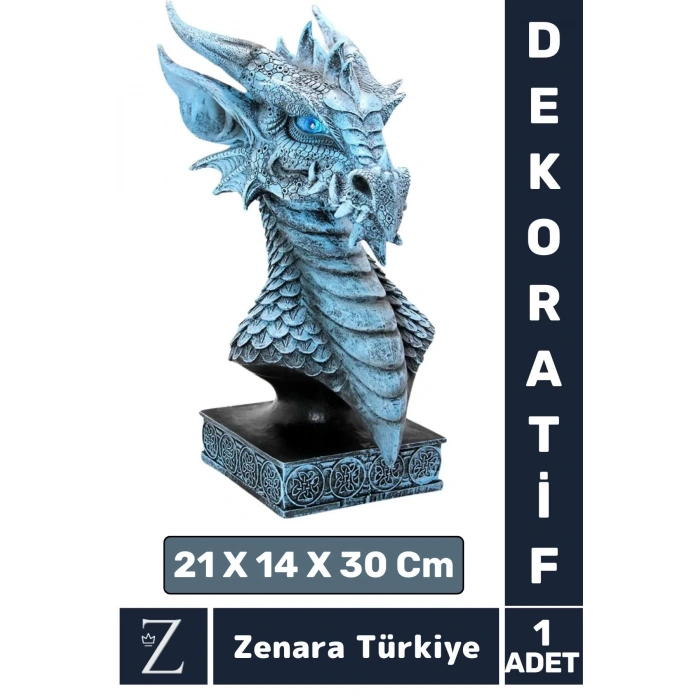 Premium Yüksek Kaliteli Çok Şık Dekoratif Hediyelik Özel Gün Biblo Koleksiyon POLYESTER DRAGON Model
