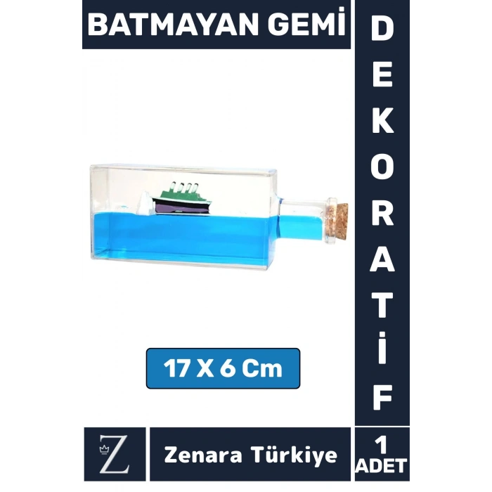Premium Yüksek Kaliteli Dayanıklı Çok Şık Dekoratif Hediyelik Koleksiyon Denizcilik BATMAYAN GEMİ