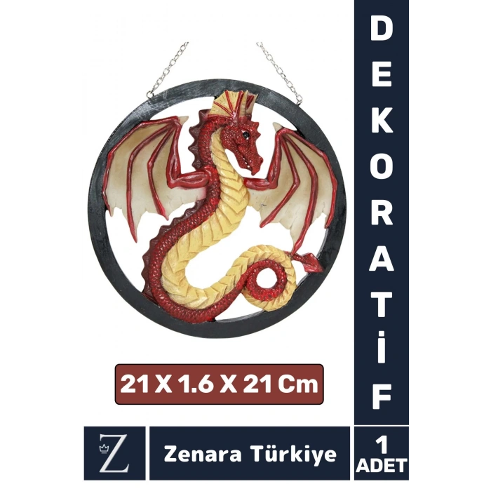 Premium Yüksek Kaliteli Çok Şık Dekoratif Hediyelik Özel Gün Biblo Koleksiyon POLYESTER DRAGON Pano