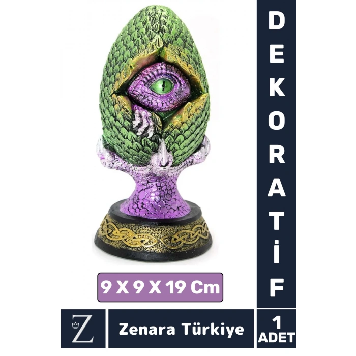 Premium Dayanıklı Çok Şık Dekoratif Hediyelik Özel Gün Biblo Koleksiyon POLYESTER DRAGON PENÇELİ GÖZ