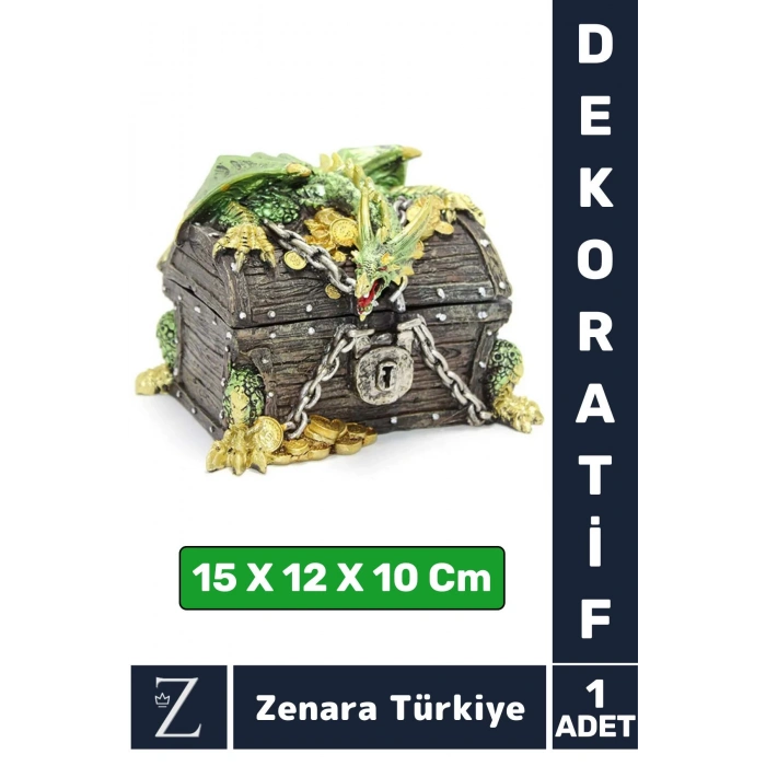 Premium Yüksek Kaliteli Çok Şık Dekoratif Hediyelik Özel Gün Biblo Koleksiyon POLYESTER DRAGON Kutu