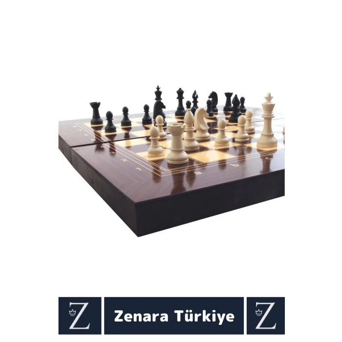 Elit Seri Yüksek Kalite Aile Ev Arkadaş Kahve Cafe Koleksiyon TAVLA DAMA SATRANÇ 3 in 1 Oyun Takımı