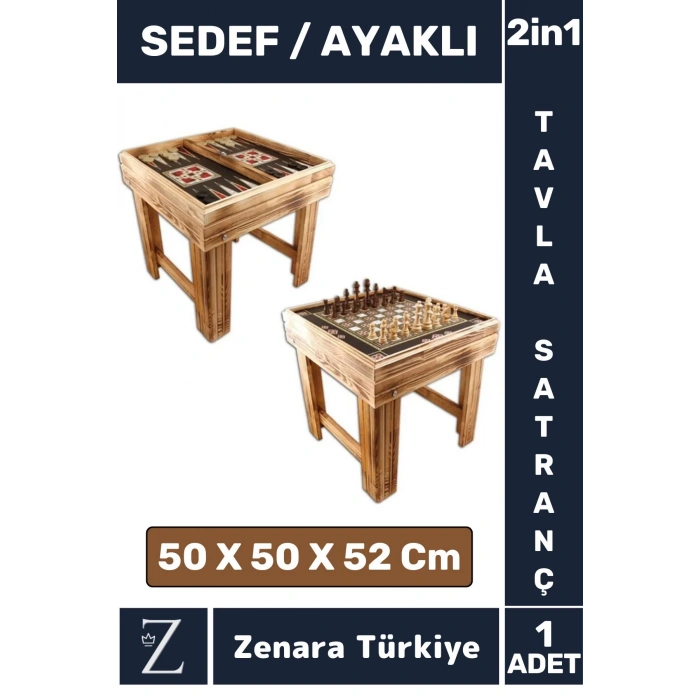 Özel Model Kompakt Yüksek Kaliteli Ayaklı Kamp Piknik SATRANÇ TAVLA 2 in 1 Oyun Takımı Seti