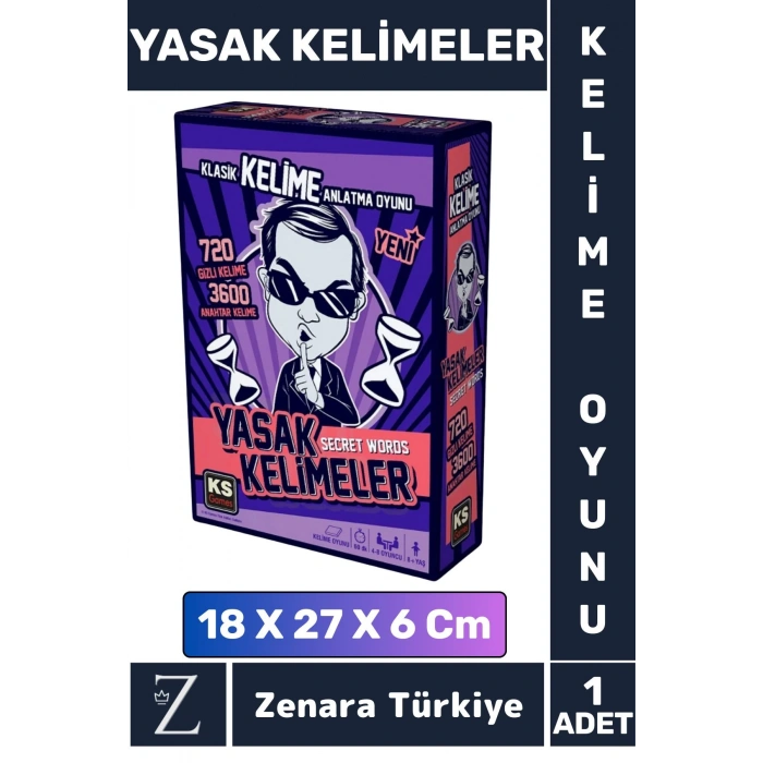 Eğlenceli Zeka Dil Becerisi Kelime Dağarcığı Geliştirici Takım Oyunu Secret Words YASAK KELİMELER