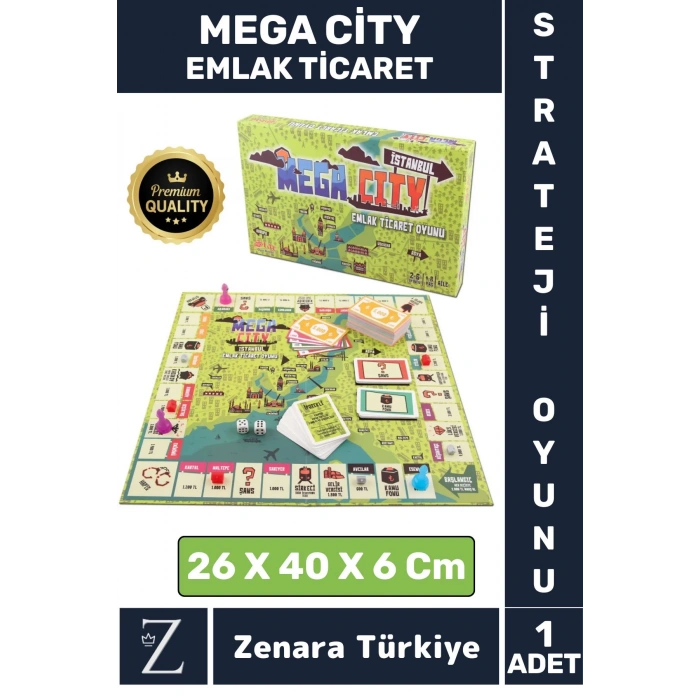 Eğitici Öğretici Strateji Ticari Beceri Gelişimi Grup Aile Metropol Mega City EMLAK TİCARET OYUNU