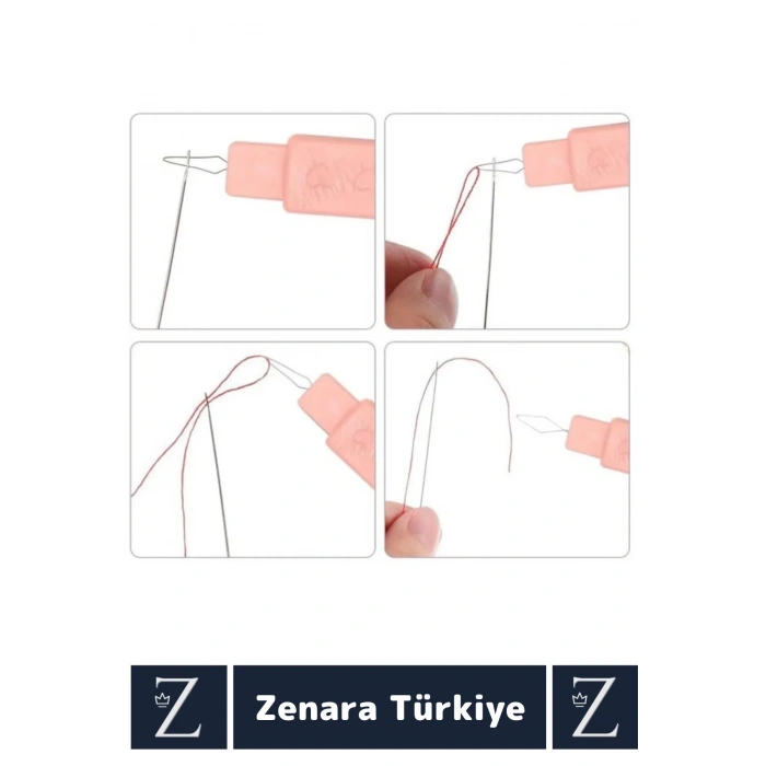 Premium Kompakt Ergonomik Çok Fonksiyonlu Hızlı Pratik Dikiş Sökme İğne İplik Aparatı 2 in 1