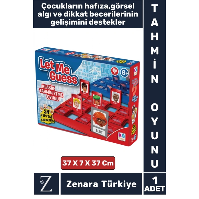 Eğlenceli Eğitici Hafıza Görsel Algı Dikkat İlişki İletişim Kurma Beceri Gelişimi Çocuk Tahmin Oyunu