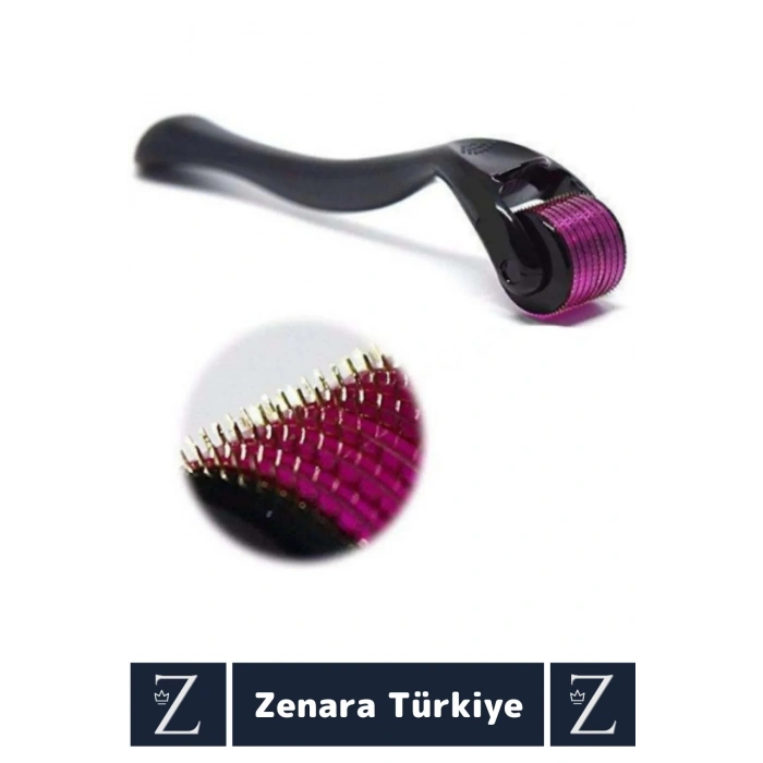 Premium 1.00 Mm 540 Titanyum İğneli Cilt Yenileyici Pürüzsüz Cilt Bakım Güzellik Aleti Derma Roller