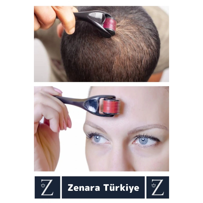 Premium 1.00 Mm 540 Titanyum İğneli Cilt Yenileyici Pürüzsüz Cilt Bakım Güzellik Aleti Derma Roller