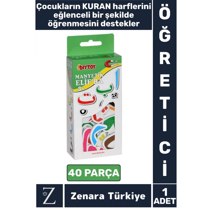 Çocuk Görsel Algı Dil Becerisi KURAN Harfleri Öğrenimi Gelişimi Eğitici Eğlenceli MANYETİK ELİF BA
