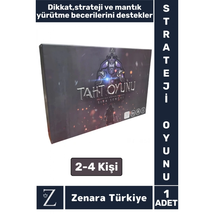 Eğitici Dikkat Strateji Mantık Hızlı Düşünme Geliştiren Aile Arkadaş Grup Eğlenceli TAHT OYUNU