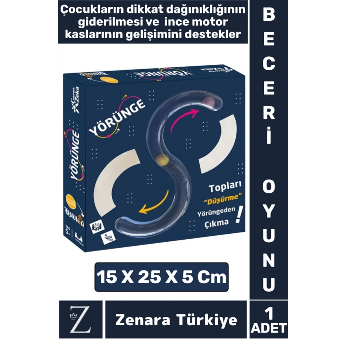 Çocuk Psikomotor İnce Motor Kasları Göz Koordinasyon Geliştiren Eğlenceli Eğitici Zeka Oyunu YÖRÜNGE