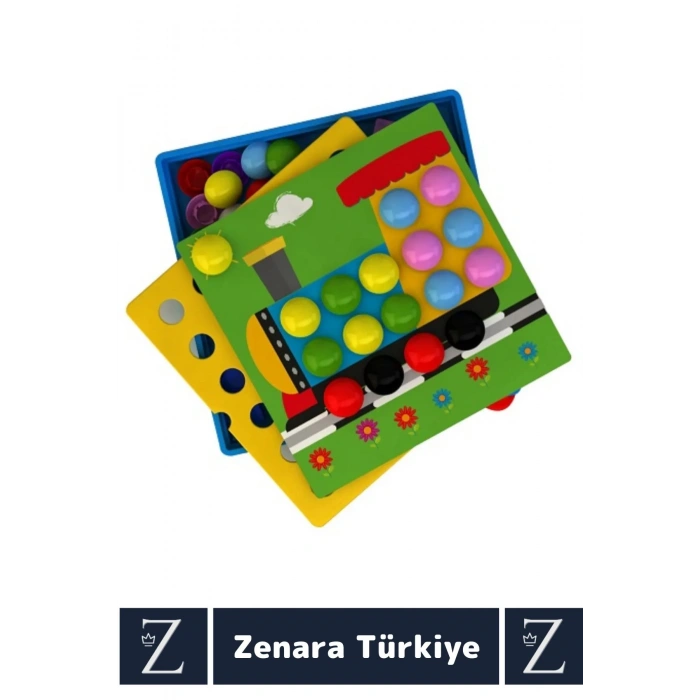 Eğitici El Göz Koordinasyon Parça Bütün İlişkisi Kavrama Çocuk Eğlenceli Oyun RENGİNİ KEŞFET