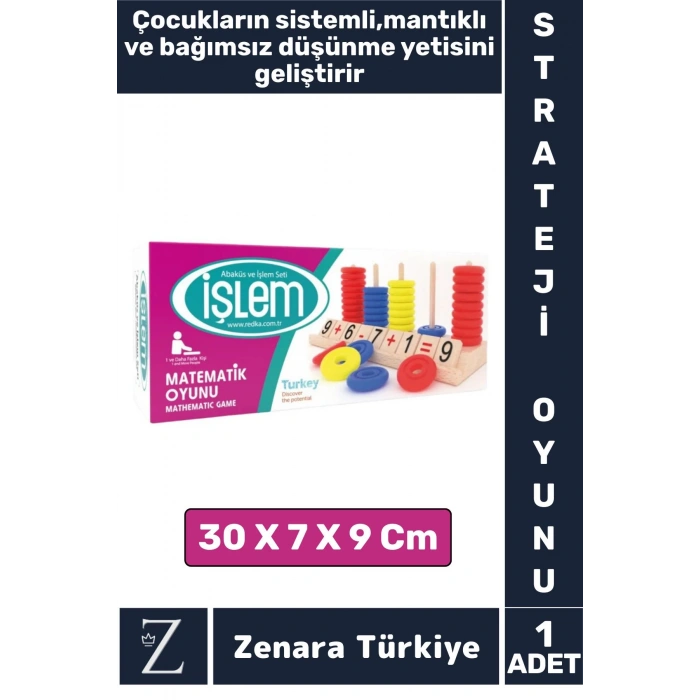 Eğitici Matematik Öğrenim Mantıklı Düşünme Motor Kasları Geliştirici Eğlenceli MATEMATİK İŞLEM OYUNU