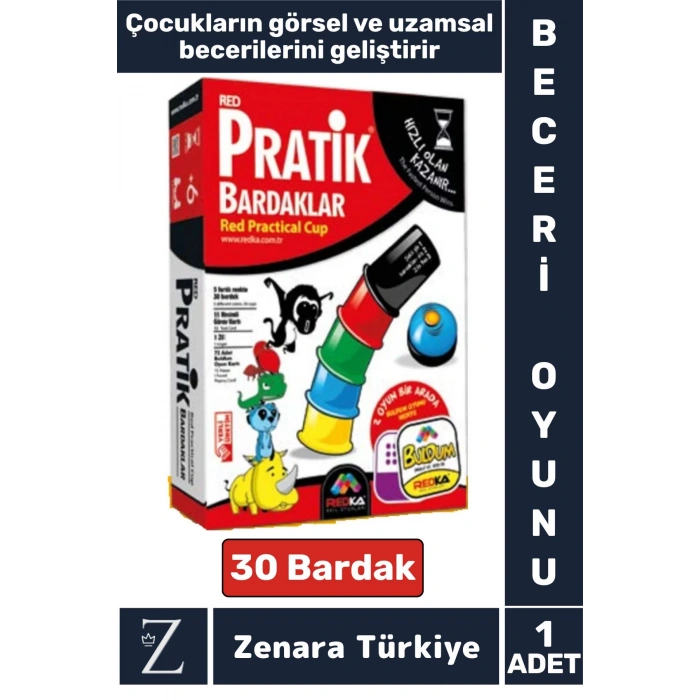 Eğitici Görsel Algı Uzamsal Zeka Gelişim Analitik Düşünme Odaklanma Çocuk Eğlenceli PRATİK BARDAKLAR