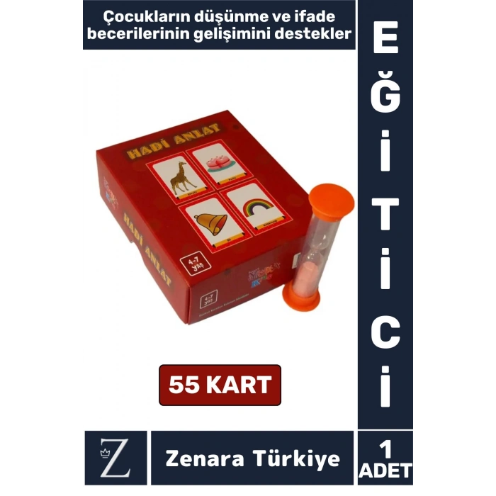Eğitici Düşünme İfade Becerisi Hayal Gücü Mantık Geliştirici Çocuk Eğlenceli Oyun HADİ ANLAT