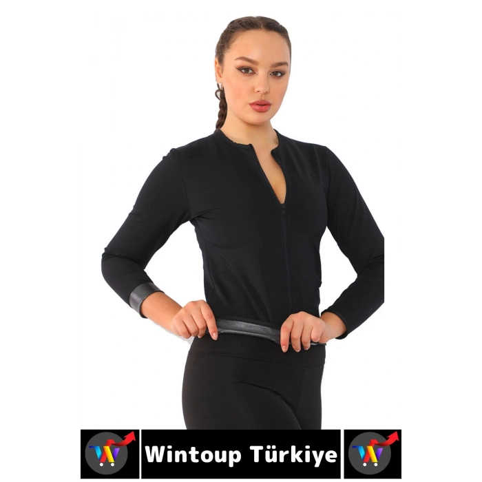 Gündelik Spor Kullanım Terleme Hızlandıran Rahat Destekleyici TERMAL SAUNA UZUN KOL TAKIM