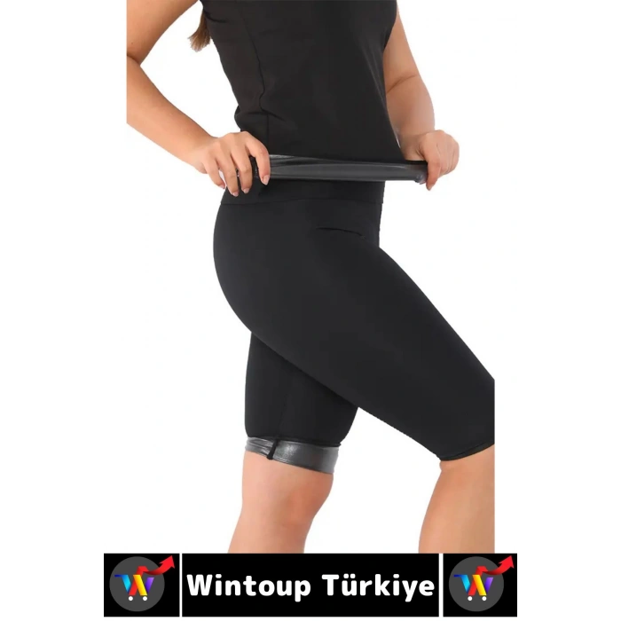 Günlük Spor Kullanım Terleme Hızlandıran Rahat Destekleyici TERMAL SAUNA ŞORT ATLET TAKIM