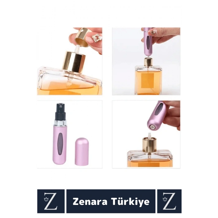 Kompakt Cep Boy Doldurulabilir Taşınabilir Sızdırmaz Pratik Çanta Boy Cep Parfümü Şişesi 5 ML 5 Adet