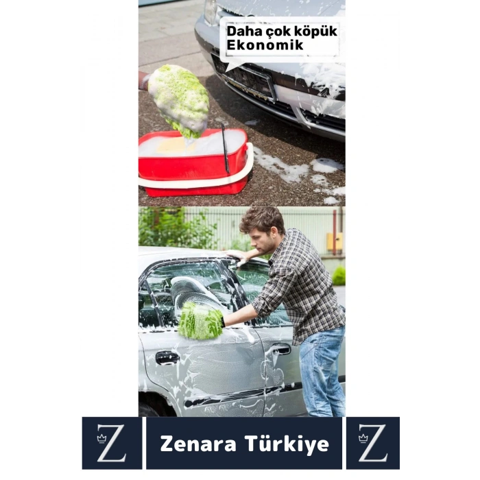 Yumuşak Oto Araç İç Dış Elektronik Otomobil Detay Esnek Mikrofiber Yıkama Temizleme Eldiveni