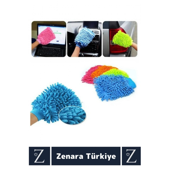 Yumuşak Oto Araç İç Dış Elektronik Otomobil Detay Esnek Mikrofiber Yıkama Temizleme Eldiveni