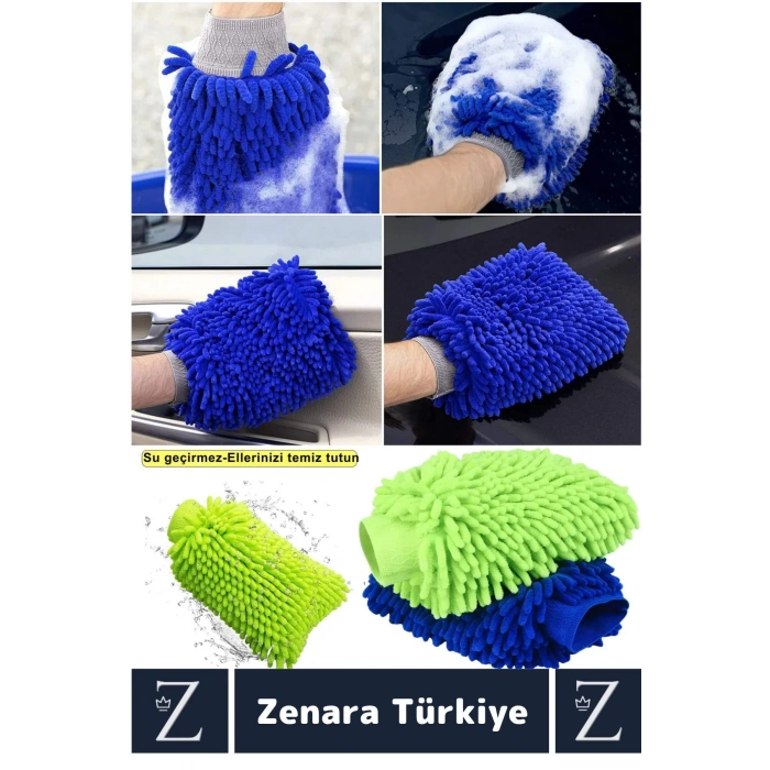 Yumuşak Oto Araç İç Dış Elektronik Otomobil Detay Esnek Mikrofiber Yıkama Temizleme Eldiveni