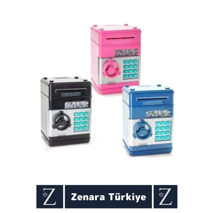 Yüksek Kaliteli Dekoratif Değiştirilebilir Şifreli Sesli Işıklı Uyarı Kağıt Madeni Para ATM KUMBARA