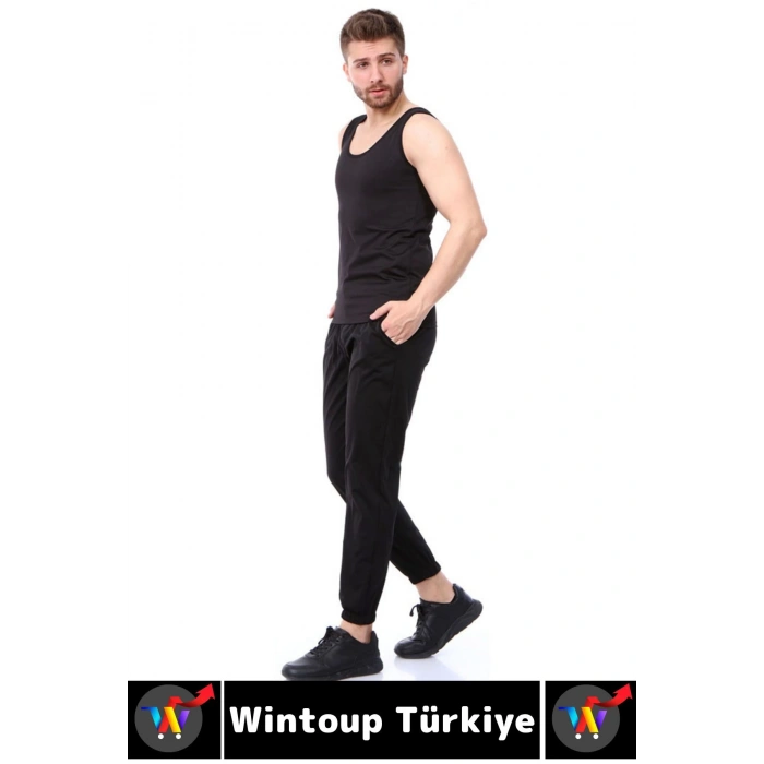 Günlük Kullanım Spor Terleme Hızlandıran Rahat Sıkılaştırıcı TERMAL SAUNA EŞOFMAN ALTI ATLET TAKIM