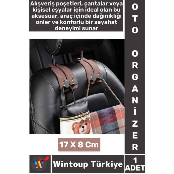 Ergonomik Araç Organizer Poşet Gömlek Takım Elbise Kıyafet Telefon Tutucu ARAÇ İÇİ KOLTUK KANCASI