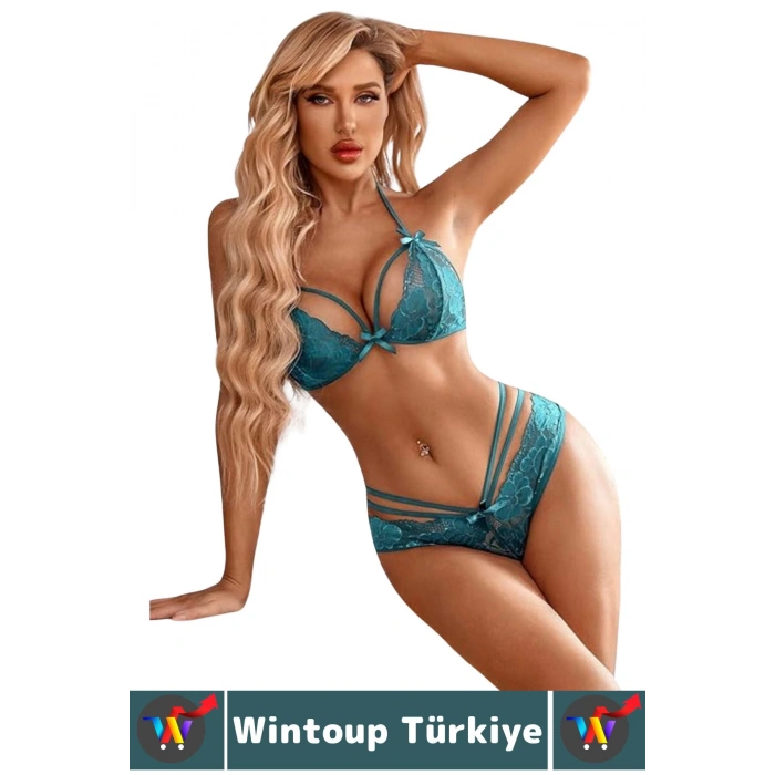 Özel Gün Gece Seksi Sevgili Hediye Fantezi Çok Şık İnce Tül Dantel Transparan BABYDOLL Takım