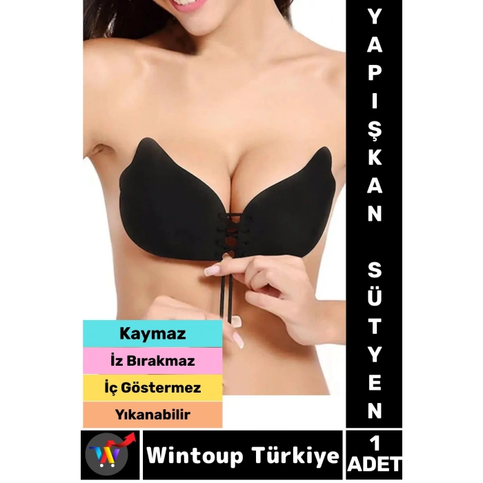 İz Bırakmaz Kaymaz Göğüs Dikleştiren Dolgun Gösteren Toparlayan Göğüs Ucu Kapatıcı Yapışkan SÜTYEN