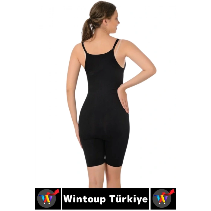 Özel Model Karın Bel Toparlayan Sıkılaştıran Çıkarılabilir Askılı Fermuarlı Ağraflı TAM BOY KORSE