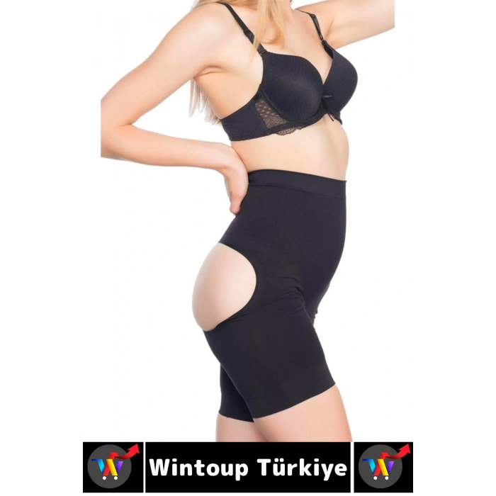Özel Üretim Alt Karın Bel Toparlayan Sıkılaştıran Popo Şekillendiren Elastik POPO AÇIK PAÇALI KORSE