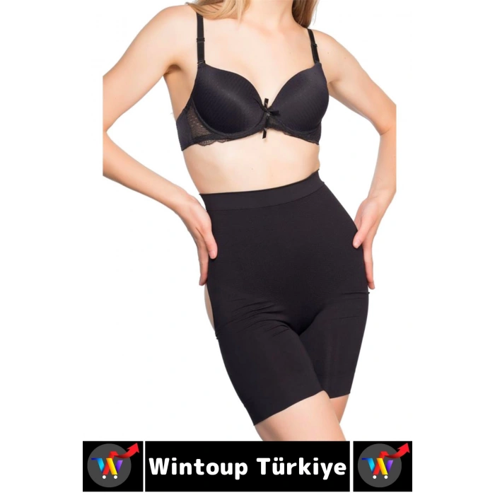 Özel Üretim Alt Karın Bel Toparlayan Sıkılaştıran Popo Şekillendiren Elastik POPO AÇIK PAÇALI KORSE