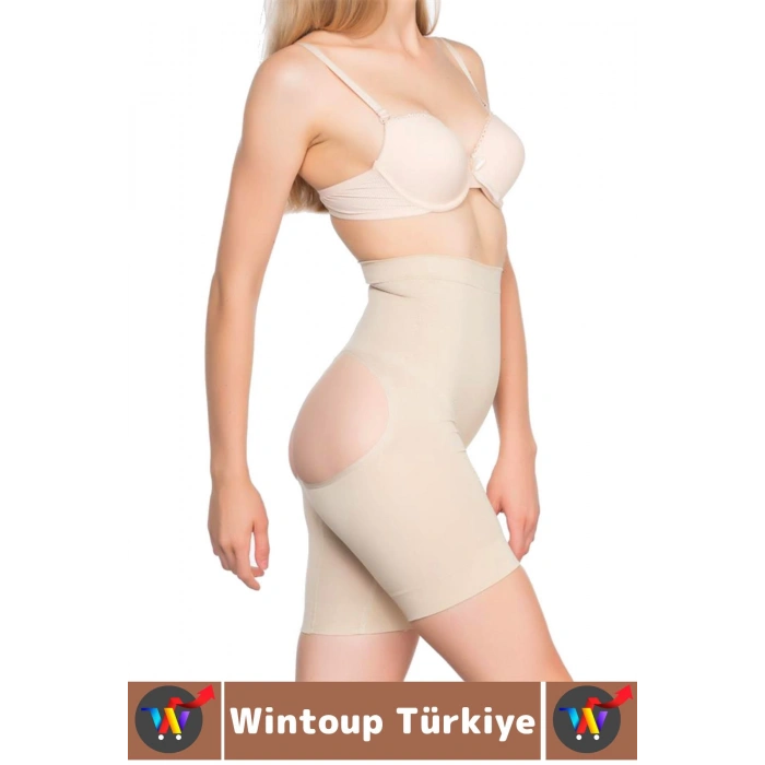 Özel Üretim Alt Karın Bel Toparlayan Sıkılaştıran Popo Şekillendiren Elastik POPO AÇIK PAÇALI KORSE